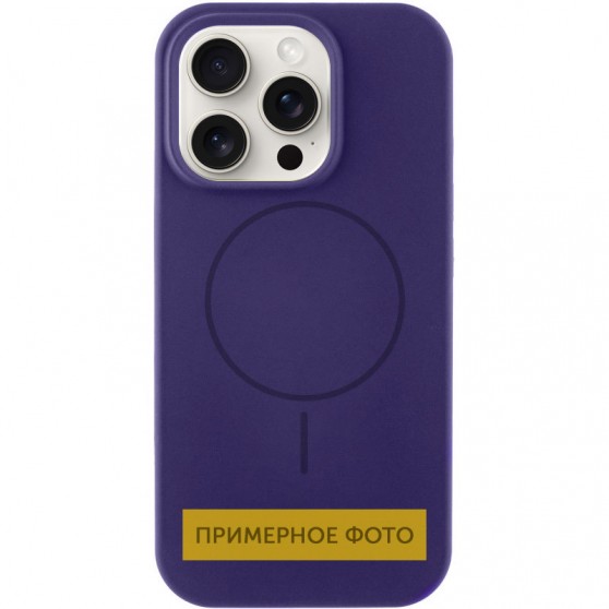 Чохол Silicone Case Full Protective (AA) NO LOGO with MagSafe для Apple iPhone 15 Plus (6.7"), Фіолетовий / Elderberry