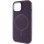 Чохол Silicone Case Full Protective (AA) NO LOGO with MagSafe для Apple iPhone 15 Plus (6.7") Фіолетовий / Elderberry