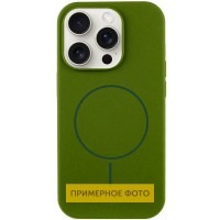 Чохол Silicone Case Full Protective (AA) NO LOGO with MagSafe для Apple iPhone 16 Plus (6.7") Зелений / Dark Olive