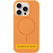 Чехол Silicone Case Full Protective (AA) NO LOGO with MagSafe для Apple iPhone 16 Plus (6.7") Оранжевый / Papaya