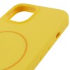 Чохол Silicone Case Full Protective (AA) LOGO with MagSafe для Apple iPhone 14 (6.1"), Жовтий / Yellow