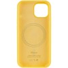 Чехол Silicone Case Full Protective (AA) with MagSafe для Apple iPhone 14 (6.1"), Желтый / Yellow