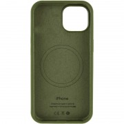 Чехол Silicone Case Full Protective (AA) with MagSafe для Apple iPhone 14 (6.1"), Зеленый / Dark Olive