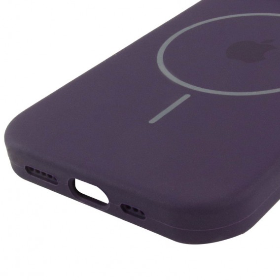 Чохол Silicone Case Full Protective (AA) with MagSafe для Apple iPhone 14 (6.1"), Фіолетовий / Elderberry