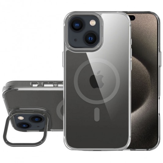 Чехол TPU Space Case Apex with MagSafe для Apple iPhone 13 / 14 / 15 (6.1") Grey - изображение 2