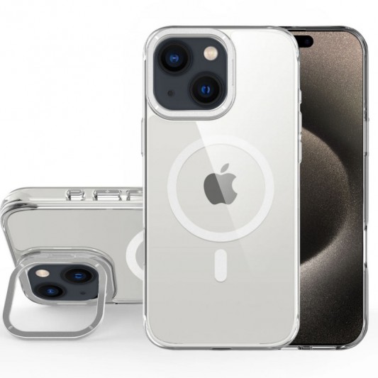 Чохол TPU Space Case Apex with MagSafe для Apple iPhone 13 / 14 / 15 (6.1") Silver - зображення 1 