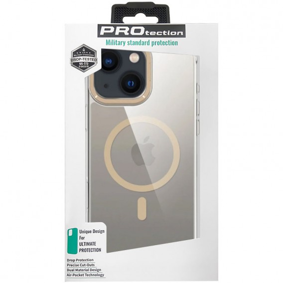 Чехол TPU Space Case Apex with MagSafe для Apple iPhone 13 / 14 / 15 (6.1"), Gold