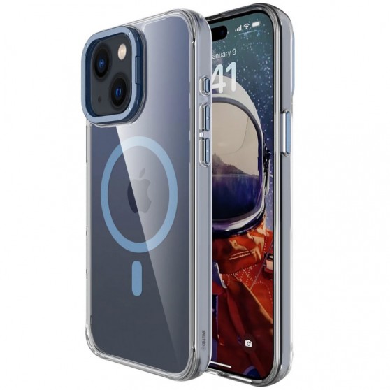 Чохол TPU Space Case Apex with MagSafe для Apple iPhone 13 / 14 / 15 (6.1") Navy Blue