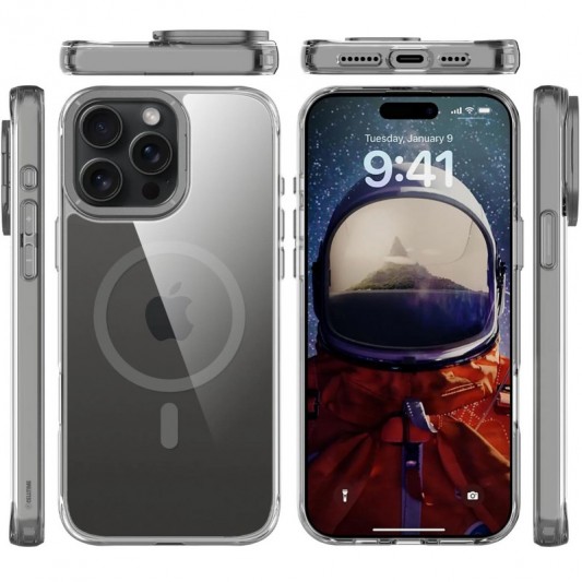 Чехол TPU Space Case Apex with MagSafe для Apple iPhone 13 Pro Max / 14 Pro Max (6.7") Grey - изображение 1