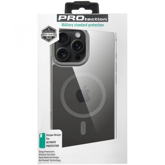Чехол TPU Space Case Apex with MagSafe для Apple iPhone 13 Pro Max / 14 Pro Max (6.7") Grey - изображение 6