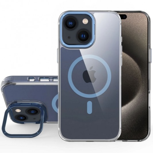 Чехол TPU Space Case Apex with MagSafe для Apple iPhone 14 Plus / 15 Plus (6.7") Navy Blue - изображение 1