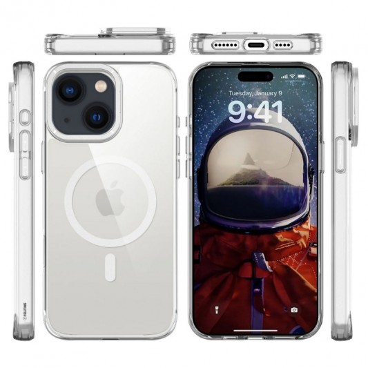 Чехол TPU Space Case Apex with MagSafe для Apple iPhone 14 Plus / 15 Plus (6.7") Silver - изображение 2