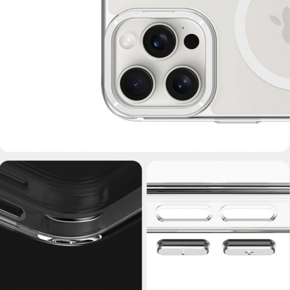 Чехол TPU Space Case Apex with MagSafe для Apple iPhone 15 Pro (6.1"), Silver