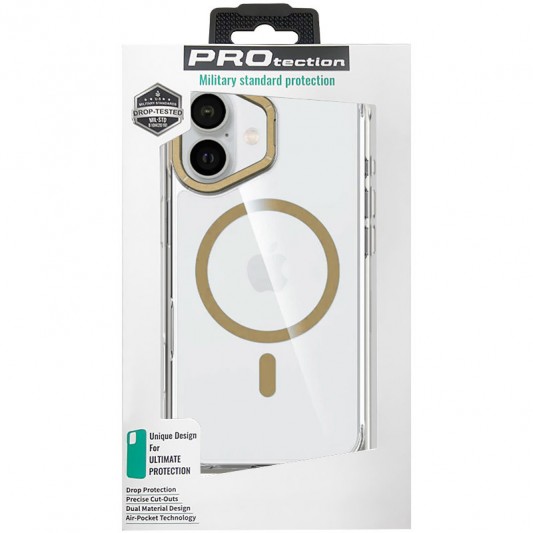 Чохол TPU Space Case Apex with MagSafe для Apple iPhone 16 (6.1") Gold - зображення 2 