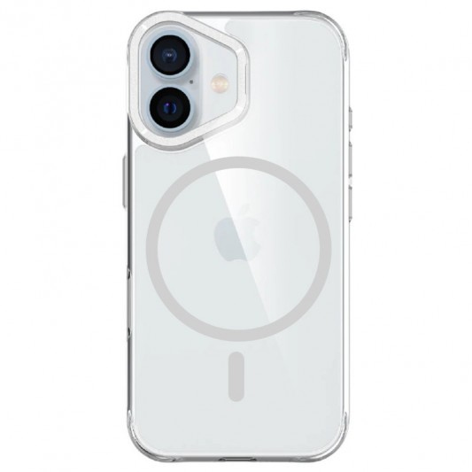 Чехол TPU Space Case Apex with MagSafe для Apple iPhone 16 (6.1") Silver - изображение 1