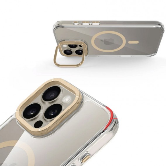 Чехол TPU Space Case Apex with MagSafe для Apple iPhone 16 Pro (6.3"), Gold