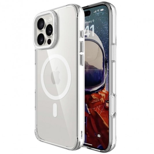 Чехол TPU Space Case Apex with MagSafe для Apple iPhone 16 Pro (6.3") Silver - изображение 6