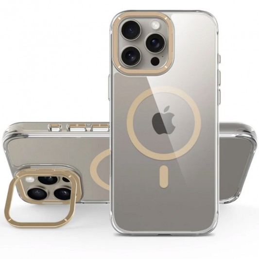 Чехол TPU Space Case Apex with MagSafe для Apple iPhone 16 Pro Max (6.9") Gold - изображение 2