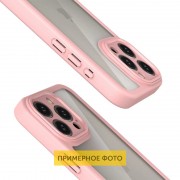 TPU чехол Transparent + Colour 1,5mm для Apple iPhone 16 (6.1"), Pink