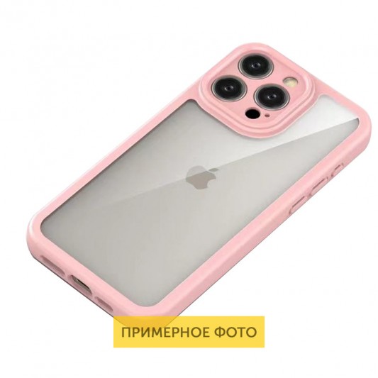 TPU чехол Transparent + Colour 1,5mm для Apple iPhone 16 (6.1") Pink - изображение 2