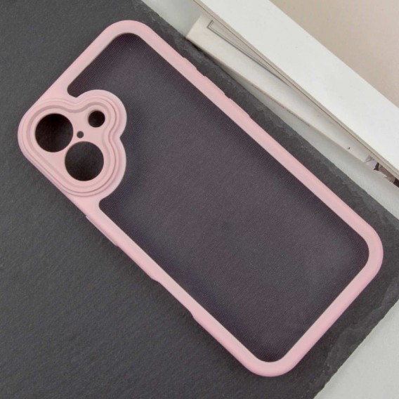 TPU чохол Transparent + Colour 1,5mm для Apple iPhone 16 (6.1") Pink