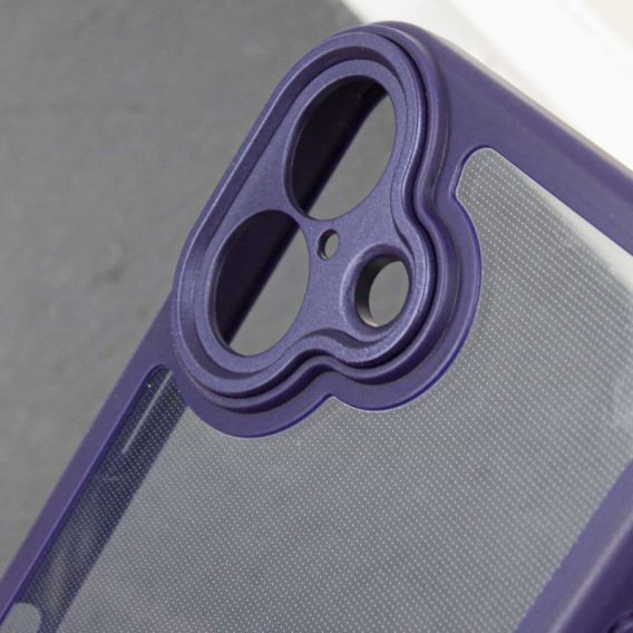 TPU чехол Transparent + Colour 1,5mm для Apple iPhone 16 (6.1) Purple