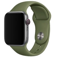 Силіконовий ремінець для Apple Watch Sport Band 38/40/41/42mm(ser.10) (S/M & M/L) 3pcs Зелений / Olive