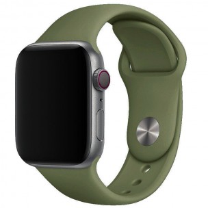 Силиконовый ремешок для Apple Watch Sport Band 38/40/41/42mm(ser.10) (S/M & M/L) 3pcs Зеленый / Olive