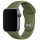 Силиконовый ремешок для Apple Watch Sport Band 38/40/41/42mm(ser.10) (S/M & M/L) 3pcs Зеленый / Olive
