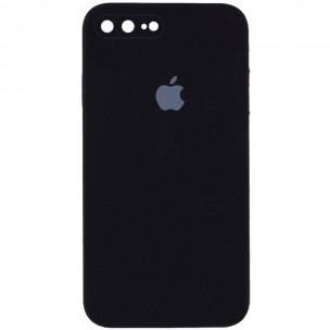 Чохол Silicone Case Square Full Camera Protective (AA) для Apple iPhone 7 plus/8 plus (5.5") Чорний / Black