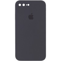 Чохол Silicone Case Square Full Camera Protective (AA) для Apple iPhone 7 plus/8 plus (5.5") Сірий / Dark Gray