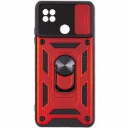 Ударопрочный чехол Camshield Serge Ring для Xiaomi Redmi 9C / Redmi 10A Красный