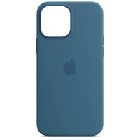Чохол Silicone Case Full Protective (AA) для Apple iPhone 13 Pro (6.1") Синій / Blue Jay