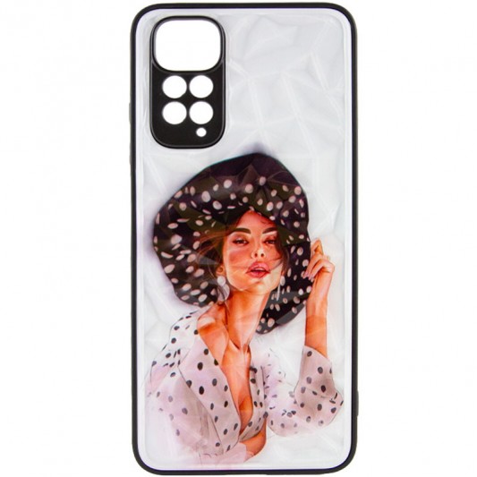 TPU+PC чохол Prisma Ladies для Xiaomi Redmi Note 11 Pro 4G/5G / 12 Pro 4G Girl in a hat - зображення 1 