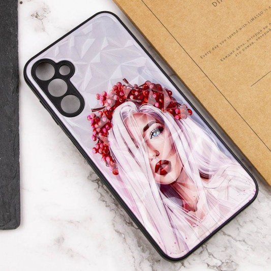 TPU+PC чехол Prisma Ladies для Samsung Galaxy A04s Ukrainian Girl - изображение 2