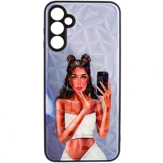 TPU+PC чохол Prisma Ladies для Samsung Galaxy A04s Black in White