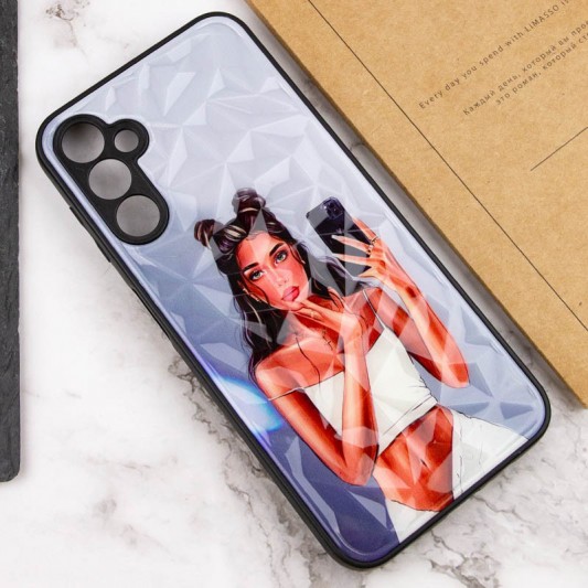 TPU+PC чехол Prisma Ladies для Samsung Galaxy A04s Black in White - изображение 2