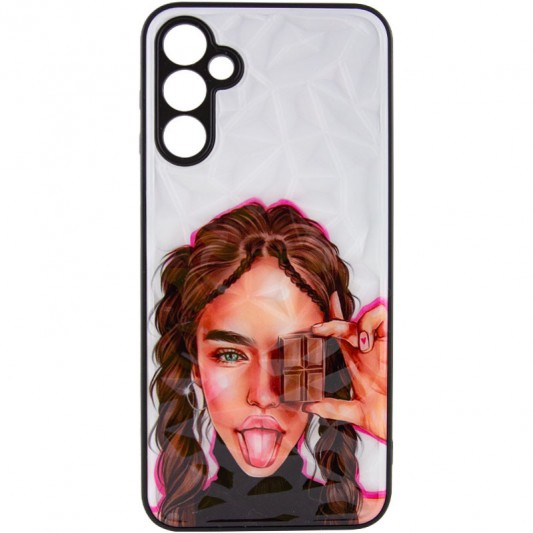TPU+PC чехол Prisma Ladies для Samsung Galaxy A04s Chocolate - изображение 1