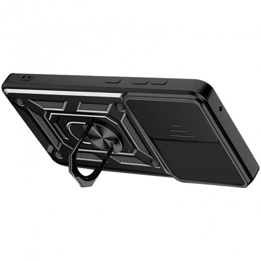 Ударостійкий чохол Camshield Serge Ring для Xiaomi Redmi 12C Чорний - зображення 2 