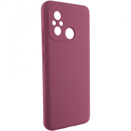 Чохол Silicone Cover Lakshmi Full Camera (AAA) для Xiaomi Redmi 12C Бордовий / Plum - зображення 1 