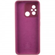 Чохол Silicone Cover Lakshmi Full Camera (AAA) для Xiaomi Redmi 12C Бордовий / Plum