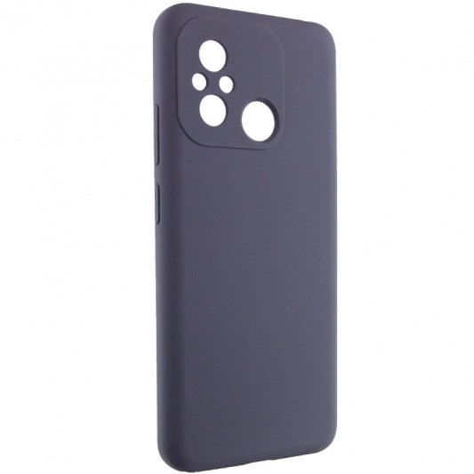 Чохол Silicone Cover Lakshmi Full Camera (AAA) для Xiaomi Redmi 12C Сірий / Dark Gray - зображення 1 