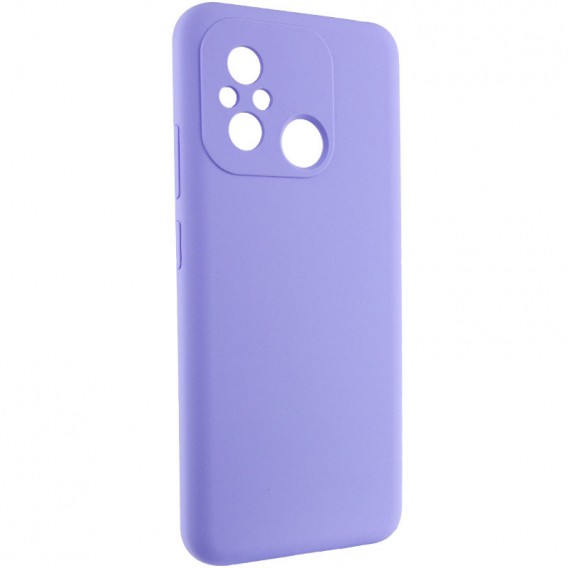 Чохол Silicone Cover Lakshmi Full Camera (AAA) для Xiaomi Redmi 12C Бузковий / Dasheen