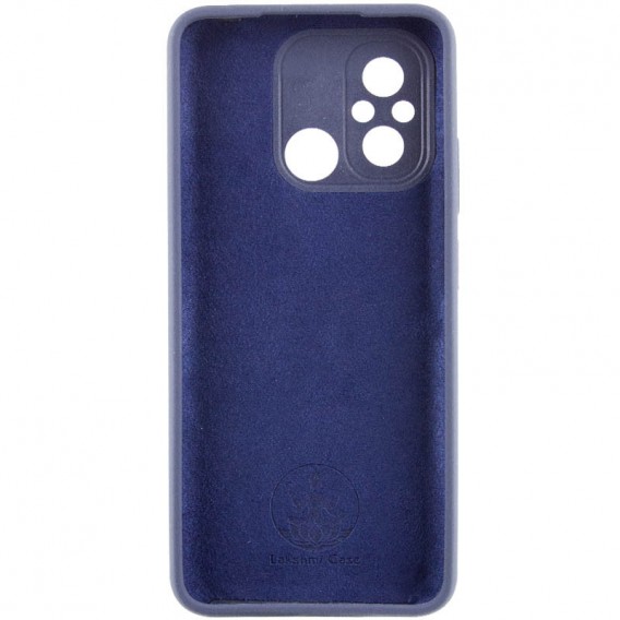 Чохол Silicone Cover Lakshmi Full Camera (AAA) для Xiaomi Redmi 12C Темно-синій / Midnight blue