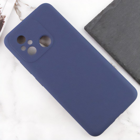 Чохол Silicone Cover Lakshmi Full Camera (AAA) для Xiaomi Redmi 12C Темно-синій / Midnight blue - зображення 4 