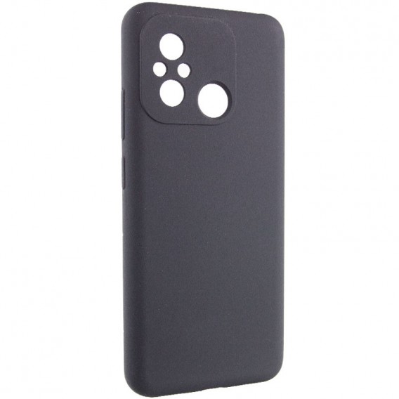 Чохол Silicone Cover Lakshmi Full Camera (AAA) для Xiaomi Redmi 12C Чорний / Black