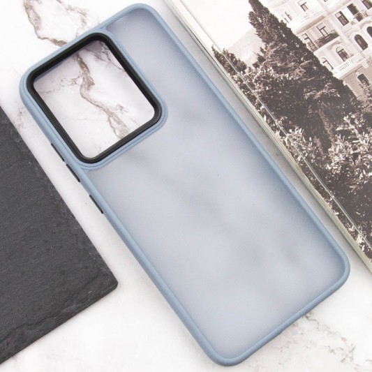 Чехол TPU+PC Lyon Frosted для Xiaomi Redmi 12C Sierra Blue - изображение 3