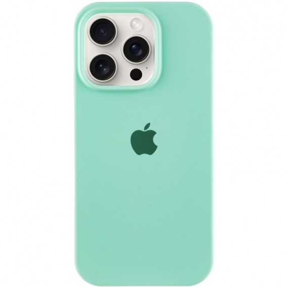 Чохол Silicone Case Full Protective (AA) для Apple iPhone 15 Pro (6.1") Бірюзовий / Turquoise