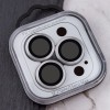 Защитное стекло Metal Classic на камеру (в упак.) для Apple iPhone 15 Pro (6.1") / 15 Pro Max (6.7") Серый / Titanium Gray