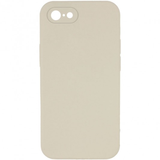 Silicone Case Square Full Camera Protective (AA) NOLOGO для Apple iPhone 7 / 8 / SE (2020) (4.7") Бежевый / Antique White
